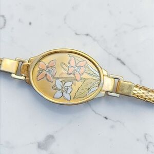 Vintage Reed And Barton February Violet Damascene Bracelet